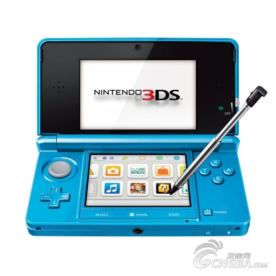 3DS XL 颜色：晴空蓝(Cerulean Blue)