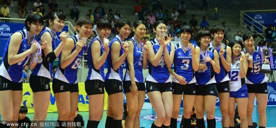 日本女排获得冠军